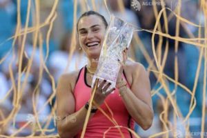 Tenis: Arina Sabalenka a cucerit trofeul şi la Miami, după triumful de la Indian Wells