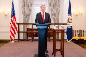 Programul American Spaces, aniversat la Universitatea Ovidius Constanta, in prezenta ambasadorului SUA in Romania