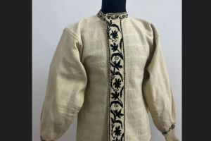 O flanela barbateasca din Dobrogea de Sud este exponatul saptamanii la Muzeul de Arta Populara Constanta