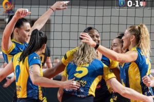 Volei feminin. Corona Braşov, aproape de surpriză în meciul 1 al semifinalei Diviziei A1 cu Alba Blaj