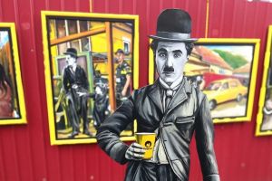 VIDEO, FOTO: La o cafea cu Chaplin, la Reghin