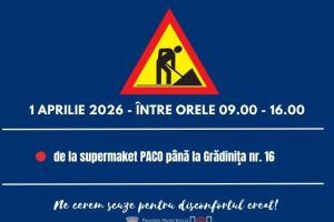 ATENȚIE, restricţii de circulaţie pe strada Aleea Căminului din Focşani