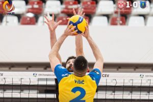 Volei masculin: Corona Braşov a pierdut primul meci din sferturile Diviziei A1