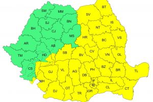 COD GALBEN de vânt, ploi şi ninsori, la Braşov, până pe 4 aprilie