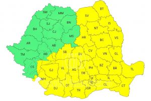 Ploi, vânt şi strat de zăpadă la munte până sâmbătă