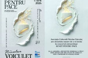 Elevi vrânceni, participanţi la un concert pentru pace organizat la Palatul Parlamentului