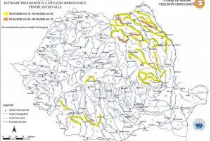 Cod portocaliu şi cod galben de inundaţii în spaţiul hidrografic Siret