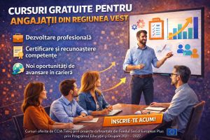 CCIA Timiş lansează o nouă serie a cursului GRATUIT de Competenţe antreprenoriale, financiare şi juridice