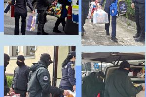 Solidaritate de Paşte: poliţiştii gorjeni au donat jucării pentru cei mici