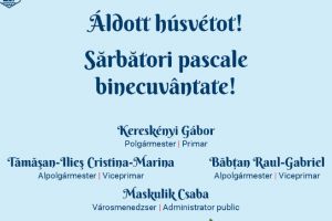 Conducerea Primăriei Satu Mare le urează tuturor sărbători pascale binecuvântate!