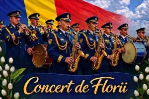 Concert de promenadă organizat de Muzica Militară a Garnizoanei Bacău, de Florii