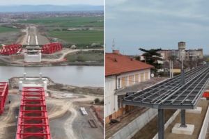 VIDEO. Lucrări pe mai multe fronturi, pe calea ferată dintre Timişoara şi Arad. Încă nu s-a trecut nici de 30%