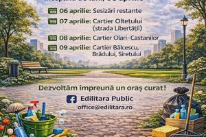 Continuă curăţenia în cartierele din Târgu Jiu