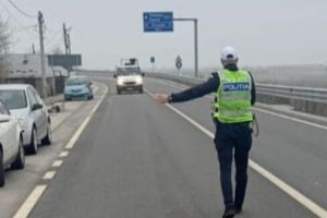 Razie pe DN 6: poliţiştii din Inspectoratul de Poliţie Judeţean Olt vânează viteza şi şoferii periculoşi