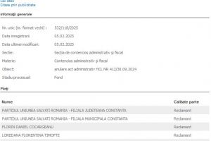 Taxa pe domeniul public din Constanta, din nou in fata judecatorilor. Tribunalul a reluat astazi procesul deschis de USR impotriva Consiliului Local