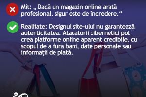DNSC- In mediul online, atacatorii cibernetici pot crea cu usurinta platforme care imita magazine reale sau branduri cunoscute“