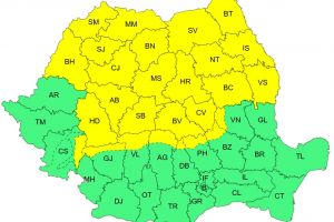 Bihorul, sub cod galben de vânt. În ţară, informare de vreme rece şi ninsoare la munte