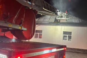 Clădirea Primariei din Dobrin a luat foc