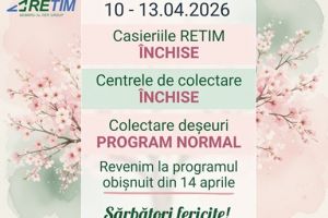 Programul RETIM de Sărbătorile Pascale