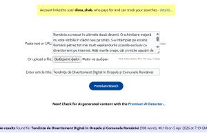 Tendinţe de Divertisment Digital în Oraşele şi Comunele României