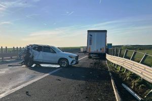 VIDEO: Vrâncean decedat într-un cumplit accident produs pe A1! Tragedia surprinsă cu o cameră de bord
