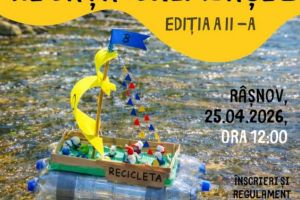 Regaţa Ghimbăşel, concursul distractiv de bărcuţe fabricate manual, revine la Râşnov, pe 25 aprilie