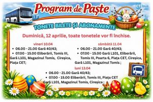 Știri Constanta: CT BUS a anuntat programul in perioada Sarbatorilor Pascale