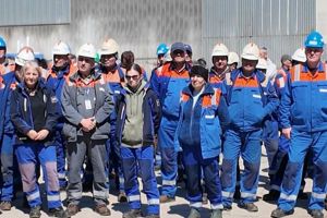 FOTO+VIDEO: Noua zi de proteste la Șantierul Naval Damen Mangalia. Peste 1.000 de angajati risca sa ramana fara locuri de munca