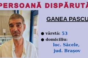 Poliţiştii din Braşov, în alertă! Caută un bărbat de 53 de ani dispărut din Săcele