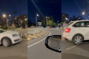 VIDEO. Accident în municipiul Satu Mare: două maşini s-au ciocnit în sensul giratoriu de la Burdea