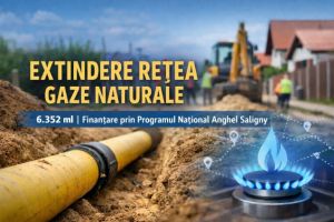 Reţeaua de gaze din comuna Cristian, extinsă printr-o investiţie de peste 2,4 milioane lei, prin Programul Anghel Saligny