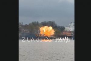 Imagini cu drona aproape de granita cu Romania. Explozie aproape de judetul Tulcea (VIDEO)