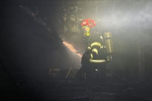 Degajări de fum, într-un birou din Târnăveni