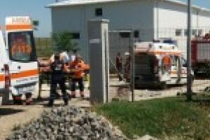 GALERIE FOTO:Trei persoane au cazut in statia de epurare din Insuratei