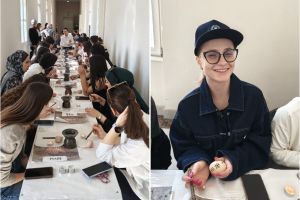 Studenţii străini de la Oradea au învăţat să încondeieze ouă de Paşte, la Muzeul Țării Crişurilor (FOTO)