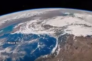 VIDEO: O priveliste rara asupra Marii Negre, din spatiu. Imagini inedite surprinse de nava spatiala Orion in timpul misiunii Artemis II