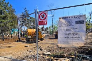 Parc sau gunoi? Firma clujeană care modernizează Parcul 1 Decembrie din Oradea a uitat unde se află (FOTO)