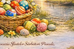 „Paşte fericit” vă urează Vitali Finoghen, primarul comunei Sarichioi