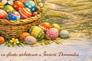 „Paşte fericit” vă urează Laurenţiu Ciobanu, primarul comunei Topolog