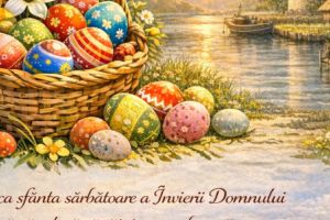 „Paşte fericit” vă urează Maria Bălan, primarul oraşului Sulina