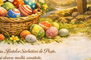 „Paşte fericit” vă urează Silviu Rahău, primarul comunei Crişan