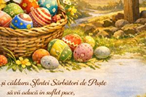 „Paşte fericit” vă urează Ion Șerpescu, primarul comunei Mahmudia