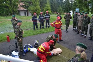 Forţele de salvare şi apărare din Harghita, instrucţie la comun