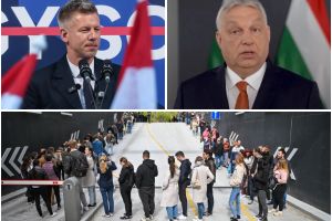 Prezenţă istorică la vot în Ungaria. Orban şi Peter Magyar, apeluri de ultimă oră către alegători (FOTO)