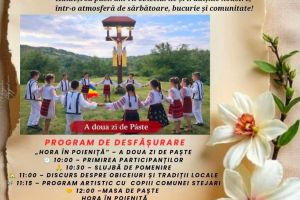 „Hora în Poieniţă”, tradiţie în a doua zi de Paşte păstrată la Stejari