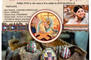 Festivalul Concurs „Sărbătoarea Ouălor Roşii de Paşte”, la Sita Buzăului, mâine