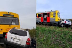Tragedie pe o cale ferată în Timiş. Un şofer a murit după impactul cu un tren