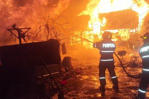 Incendii în şapte localităţi din judeţul Botoşani. De la ce au pornit flăcările