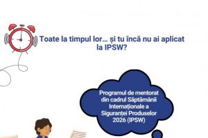 ANPC.Start la inscrieri pentru stundeti in programul de mentorat din cadrul Saptamanii Internationale a Sigurantei Produselor