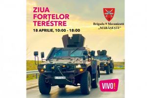 Ziua Fortelor Terestre sarbatorita la VIVO! Mall Constanta! Anuntul Brigarii 9 Mecanizata Marasesti